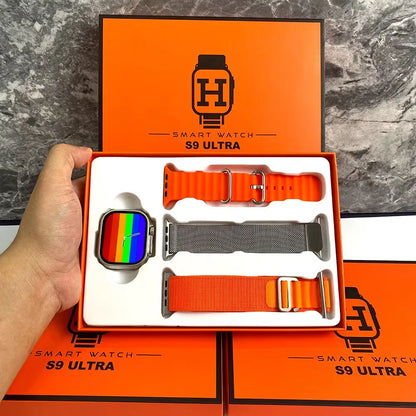 S9 Ultra Smart Watch ساعة ذكية – 2.02" HD، Bluetooth، لياقة، شحن لاسلكي، دعم عربي