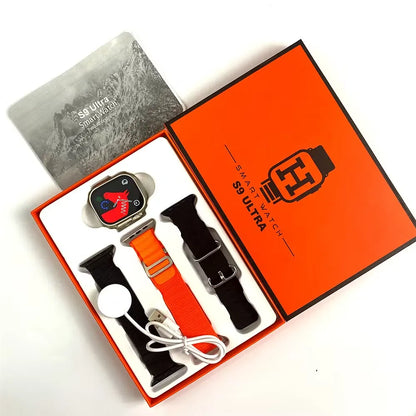 S9 Ultra Smart Watch ساعة ذكية – 2.02" HD، Bluetooth، لياقة، شحن لاسلكي، دعم عربي