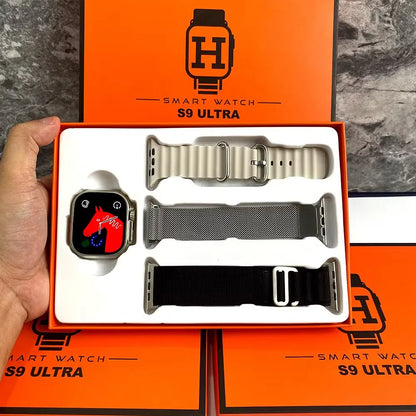 S9 Ultra Smart Watch ساعة ذكية – 2.02" HD، Bluetooth، لياقة، شحن لاسلكي، دعم عربي