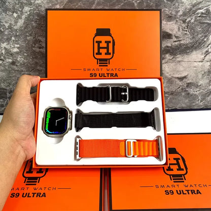 S9 Ultra Smart Watch ساعة ذكية – 2.02" HD، Bluetooth، لياقة، شحن لاسلكي، دعم عربي