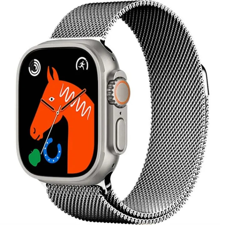 S9 Ultra Smart Watch ساعة ذكية – 2.02" HD، Bluetooth، لياقة، شحن لاسلكي، دعم عربي